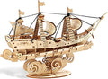 Kaptein 3D Wooden Puzzles for Adults & Teens – DIY Ship Model Kit to Build – Brain Teaser Craft – Birthday Gifts & Desk Decor