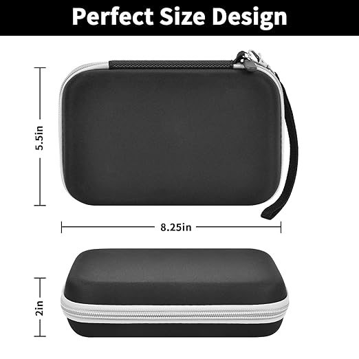 casmilee Case Compatible with Giiker Super Slide Brain Games, Brain Teaser Puzzles Organizer Storage Bag, Flow Slider Puzzle Game Holder (Black)