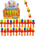 IPIDIPI TOYS Jumpeez LED Jumping Rocket Poppers, 24-Pack Light Up Spring Launcher Toys for Kids – Halloween Light Up Toys for Trick or Treat, Goodie Bag Stuffers Birthday Party Favors for Boys & Girls