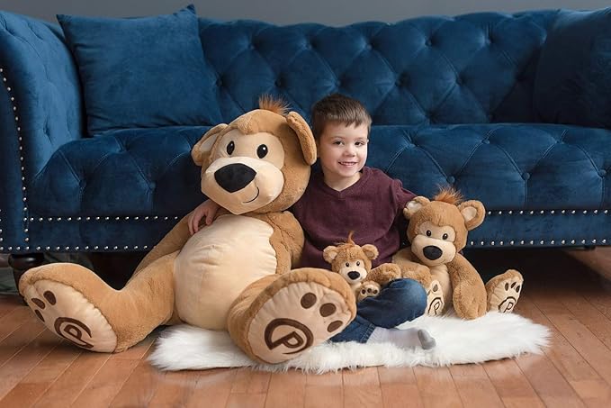 Plushible Pawley The 18" Teddy Bear Stuffed Animal - Teddy Bear Plush Toy with Embroidered Details, Soft Stuffed Toy for Babies, Toddlers & Kids, Ideal for Birthdays