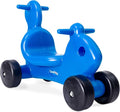 Careplay 2-in-1 Squirrel Push & Ride-on Toy, Indoor & Outdoor Use, Low Profile Seat, Recommended for Children up to 50lbs, Durable Construction, Made in The USA, Blue