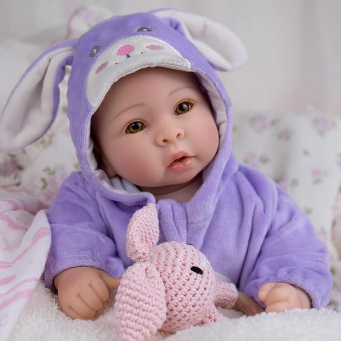 Real Life Baby Dolls - 17" Lifelike Baby Dolls, Soft Baby Doll with Open Eyes, Gifts for 3+ Years