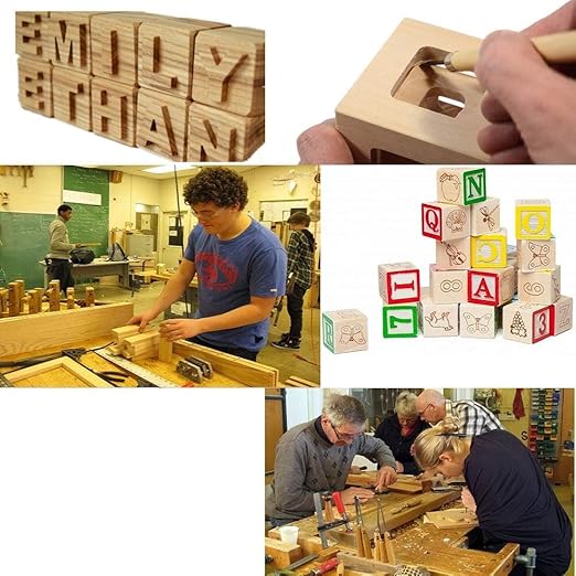 Bamboo Blocks 100 PCS 3/4 Inch Unfinished Bamboo Blocks for Crafts Wooden Cubes Plain Wooden Blocks for Baby Shower, Small Blank Wooden Blocks, STEM, Building, Birch Wood Cubes for Crafts