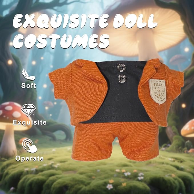 17cm Doll Clothes & Outfit Set for 17cm Dolls Hoodies Jeans Accessories Outfits Luxury Chic Doll Clothing & Style Bundle(NO Doll)