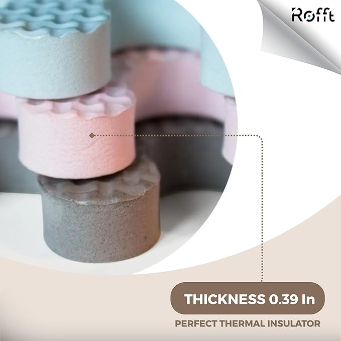 Little fun times Play Mat for Baby Large 72 Pieces, Assembled Total 64 x 64 inch 28,4 SqFt, Interlocking Floor Puzzle, EVA Tiles Playmat for Toddler and Kids, Two Colors Design with Edges.