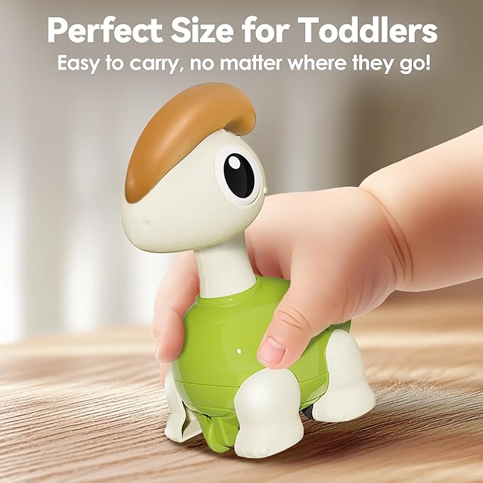 iPlay, iLearn Mini Dinosaur Press to Go Car Toys for Toddlers 1-3, Baby Dino Racing Cars, Infant Push Go Play Vehicle Set for 6-9-12-18 Months, Baby 1st Birthday Gifts for 1-2 Years Old Boys Girls