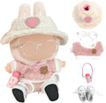Doll Clothes Set, 5PC Pink Clothes for 15/17 cm Dolls, Fashion Exquisite Accessories for Doll, Luxury Chic Doll Clothing, Stylish Outfit for Boys Girls Birthday Collectors