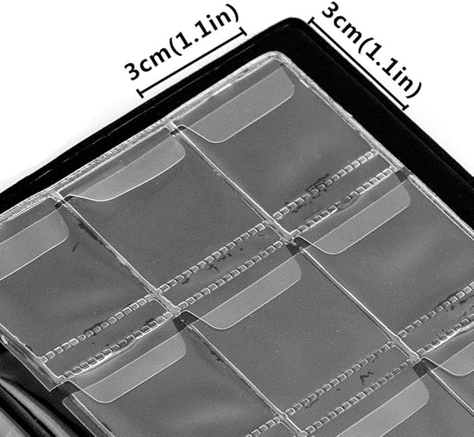 OSOPOLA Coin Storage Album - 120 Pockets Coin Collecting Holder for Collectors Black CS3912