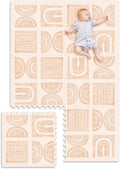 Extra Large Baby Play Mat - 4FT x 6FT Foam Puzzle Floor Mat for Kids & Toddlers (Semicircle Pattern)