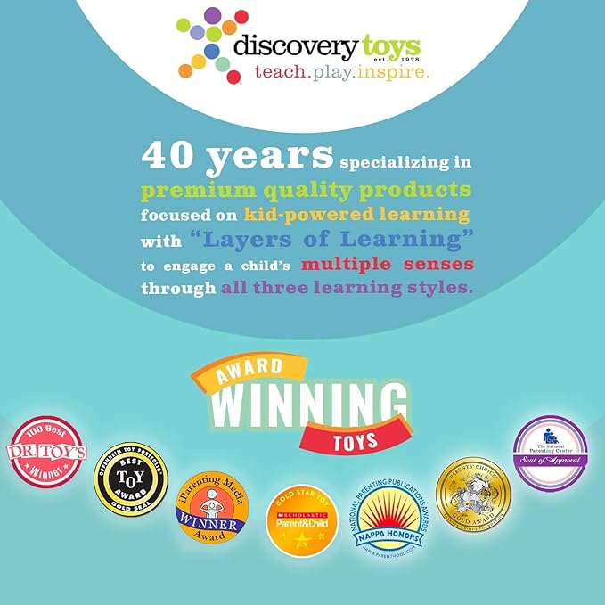 Discovery Toys MARBLEWORKS Marble Run Starter | Kid-Powered Learning | STEM Educational Building Block Toy Learning & Childhood Development 5 Years Old and Up