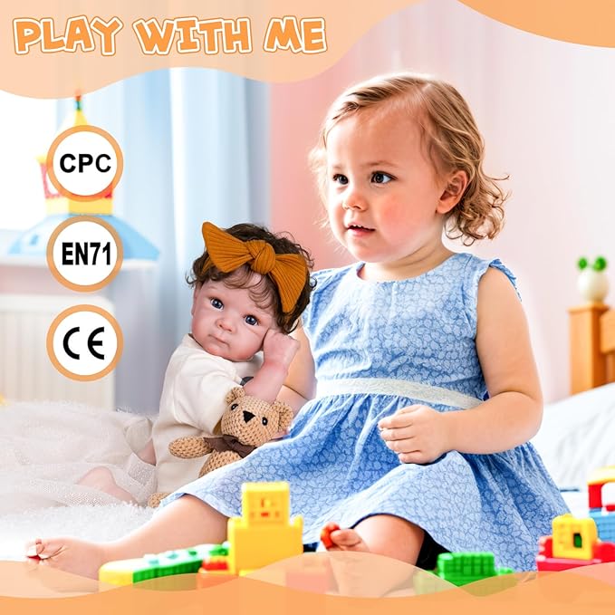 Aori Lifelike Reborn Baby Dolls - Realistic Baby Doll 20 inches Real Life Newborn Girl Doll, Coming with Gift Box Set for Girls Kids 3+