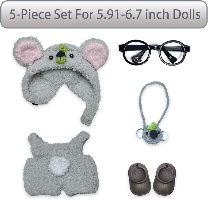 17cm Doll Clothes Set Fashion Doll Clohtes with Accessories of Doll Clothing Suitable for Various Outfits of Dolls (Style I)