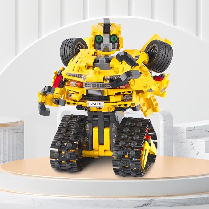 2-in-1 Build a Robot Kit,901 Pieces Remote & APP Controlled Robot or Race Car,Robotic Building Blocks Toys STEM Projects for Kids Ages 8 9 10 11 12 13 14,Chirstmas Birthday Gift for Boys