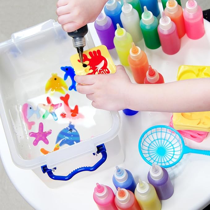 Magic Water Elf Toy Kit - 20 Magic Gels Aqua Water Fairy Pets - DIY Squishy Maker Toys - Creative Art Crafts Kits for Kids Activities - Birthday Gifts for Girls Boys Ages 6 7 8 9 10 Years Old