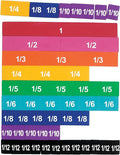 Learning Resources Magnetic Rainbow Fraction Tiles, Visual/Tactile Learning, Soft Foam Magnetic Tiles, 51 Pieces, Ages 6+
