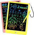LCD Writing Tablet Doodle Board, Colorful Drawing Pad, Electronic Drawing Tablet, Drawing Pads,Travel Gifts for Kids Ages 3 4 5 6 7 8 Year Old Girls Boys (10.5 inch, Pink+Yellow)