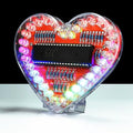 EIELE Soldering practice kit 7-colour heart-shaped LED running light Various changing modes automatic switching Soldering practice Suitable for school teaching and beginner learning Soldering required
