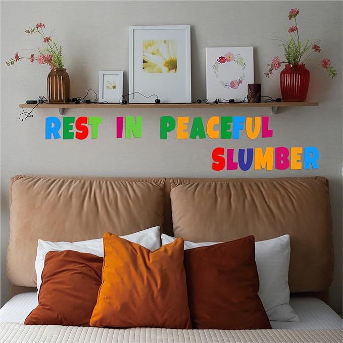 Bemeol 42 Sheets 504 Pieces Letter Stickers Bulletin Board Letters 2.5 Inch Self Adhesive Alphabet Sticker Letters for Poster Board Classroom Crafts Home Decor(Colorful)