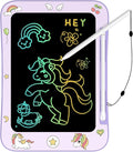 LCD Writing Tablet for Kids, Colorful Screen Drawing Board for 3-7 Year Old Boys & Girls - Educational Toys for Birthday & Christmas (Unicorn)