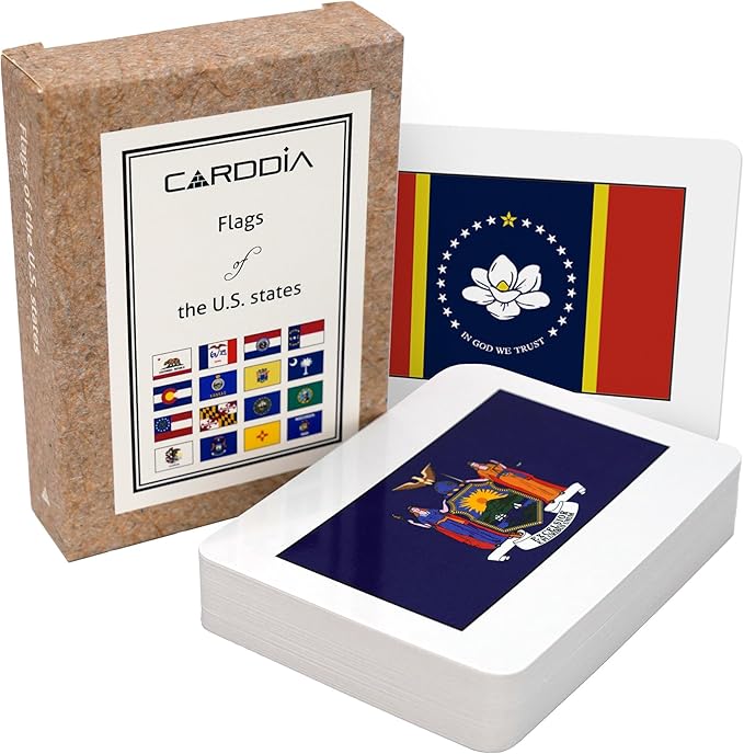 Collection of Country Flags Flash Cards + Flags of U.S. States Flash Cards