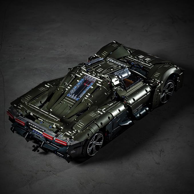 UNCLE BRICK X Sports Car Building Kit,1:8 Scale Model Sports Technic Car,Adult Collectible Model Kits to Build，Scale Model Gift for Adults,Home or Office Décor Sets for Boys 8-14(4106pcs)