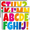 Bemeol Letter Stickers 432 Pieces 36 Sheets Bulletin Board Letters 3 Inch Classroom Alphabet Poster Board Letter for Bulletin Board Display School Decor(Colorful)