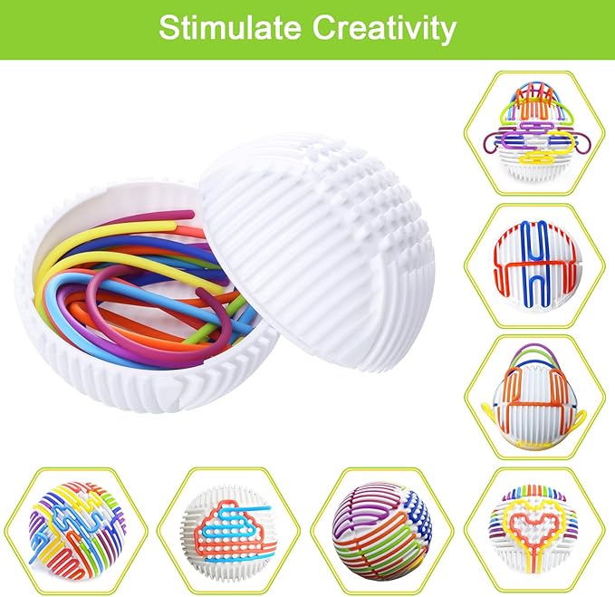Sensory Toys for Kids with Autism,3D Sensory Ball,Sensory Fidget Toy for Anxiety Relief,Autism Sensory Toys for ADHD, Anxiety, Enhances Concentration and Fine Motor Skills(TB001)