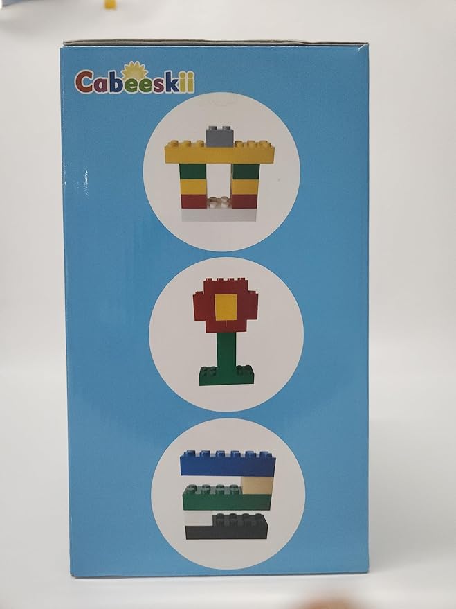 560 Pieces Classic Building Blocks Bulk with 2 Baseplates, Building Bricks in 7 Size and 8 Color, Compatible with All Major Bricks, for Kids & MOC Lovers