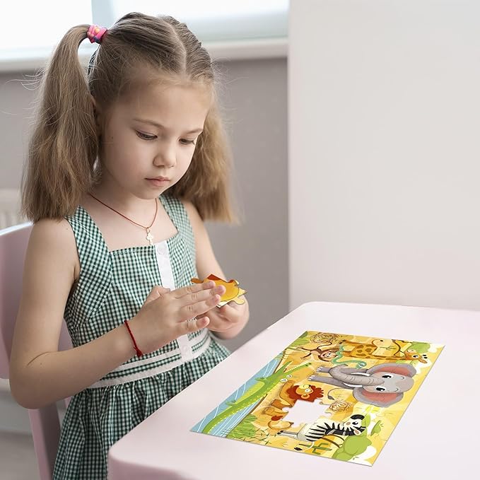QUOKKA Puzzles for Kids Ages 3-5 - 30 Pieces Puzzles for Toddlers 2-4 - Africa Animals Learning Jigsaw Puzzles for Kids 4-6 Years Old - Educational Toys for Boy and Girl