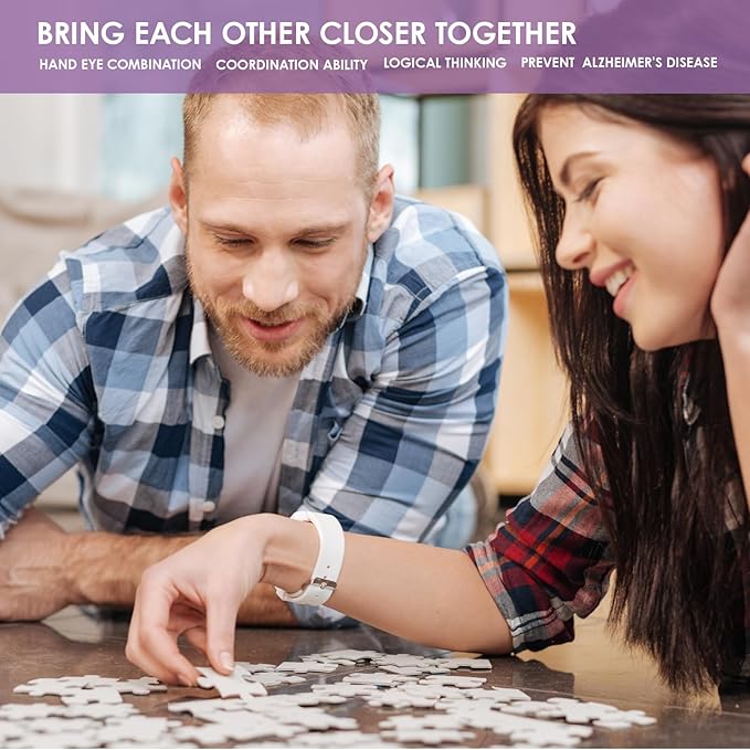 MOMIBOOK Puzzles for Adults 1000 Piece Jigsaw Puzzles of Holiday Morning, Painting Image Store Puzzle Difficult Challenging Hard Impossible Puzzle, Funny Toys & Games Christmas Birthday Gifts