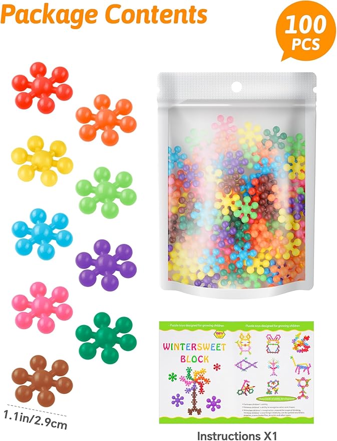 100PCS Building Block Educational Toy