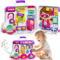 Montessori Busy Board for 1-2 Year Old Girl Gift,Musical Toys for Toddlers 1-3 Year,Educational Fine Motor Baby Toys for 12 18 Months,Perfect for Preschool or Travel,Birthday Gift for 1+Year Old Girl