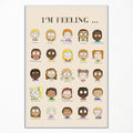 Feelings Chart Poster, Calming Corner Poster, Preschool Classroom Must Haves for Kids, Mental Health Posters, Emotions Posters for Classroom Wall, Therapist Office Wall Art 12x16in Unframed
