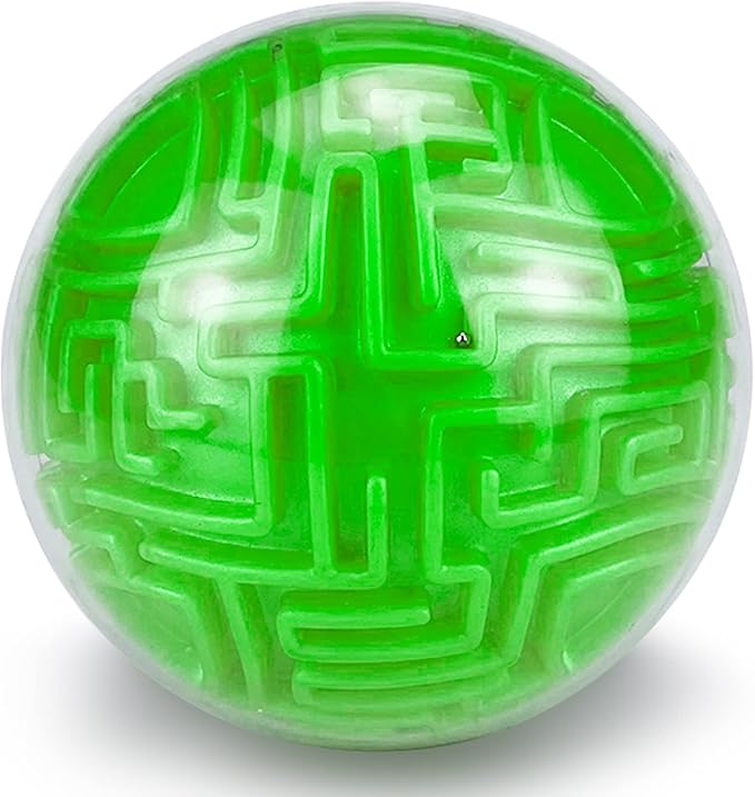 YongnKids Amaze 3D Memory Sequential Maze Ball Puzzle Toy Gifts for Kids Adults - Challenges Game Lover Tiny Balls Brain Teasers Game (Green)