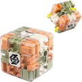 Large Labyrinth 3D Puzzle Maze Cube, Two-in-One Twist Cube Ball Maze Brain Teaser Toy, Stress Relief Fidget Game for Teens and Adults, Logic & Focus Training Gift (A-Multicolor)