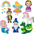 FYXGZZH Kids Beginner Sewing Kit – DIY Stuffed Craft Set with Pre-Cut Felt, Plastic Needle & Embroidery Thread, Educational Arts & Crafts for Boys & Girls Ages 6-12, Castle