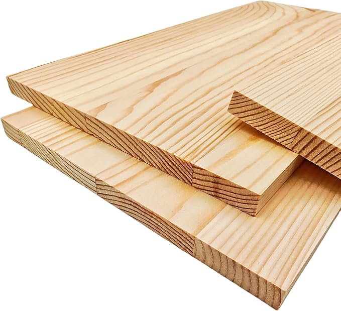 3PCS Rectangle Wood Boards Unfinished Wood Blocks for Crafting, 11.8x5.9x0.4in Blank Whittling Wooden Blocks for Wood Carving,Painting & Burning