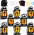 32 Sets Jesus is the Guiding Light Suncatchers Craft Kit DIY Window Stained Glass Effect Religious VBS Paper Craft Home School Classroom Decoration Kid Birthday Gift Creative Art Project Activity Game