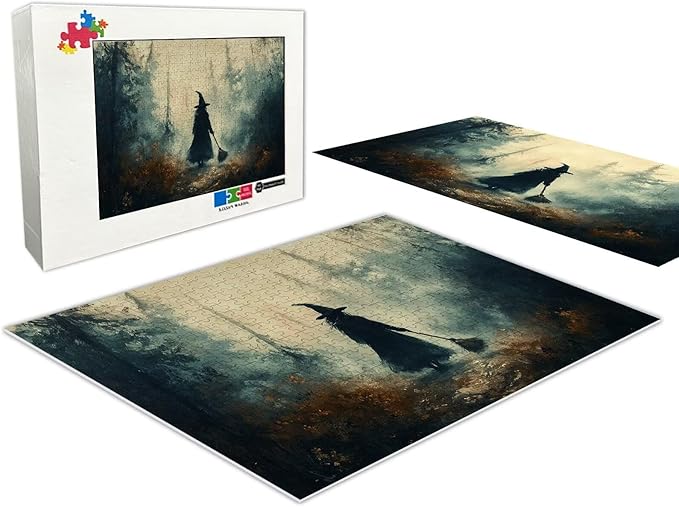 Adult Puzzle 1000 Pieces Witch of The Forest, Adult Vintage Puzzle | Challenge Fun Activities | Ideal for Relaxation and Entertainment