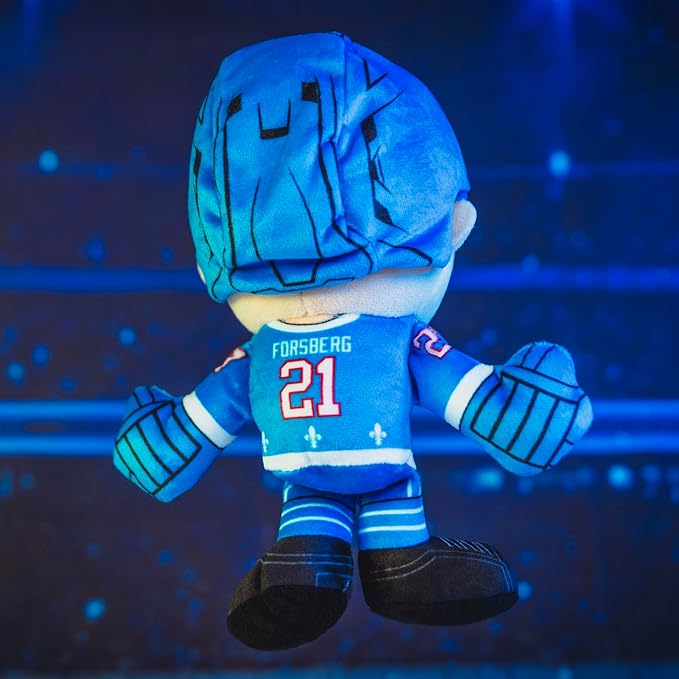 Bleacher Creatures Quebec Nordiques Peter Forsberg 8" NHL Kuricha Sitting Plush - Soft Chibi Inspired NHL Superstar
