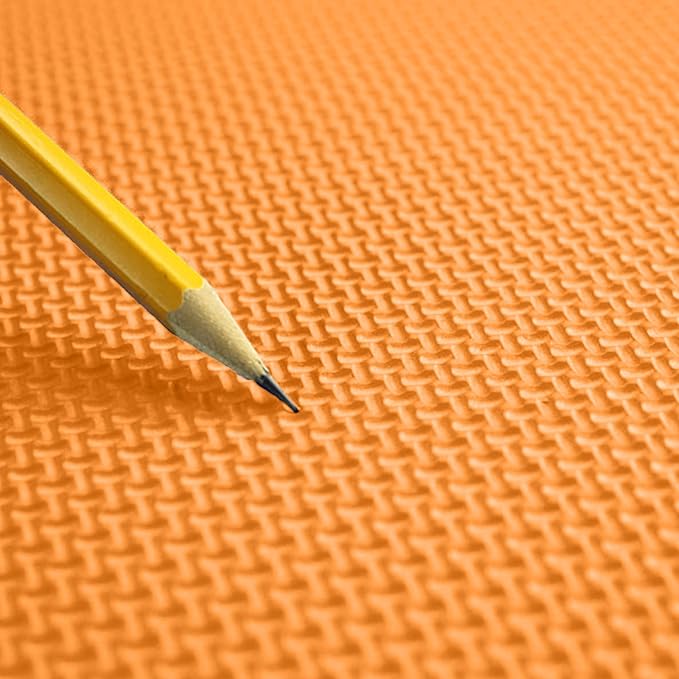 FlooringInc's 1/2" Soft Non-Toxic Baby Play Mat, Toddler Playmat, Colorful Puzzle PlayMat, Floor Mats for Kids & Babies, EVA Foam Interlocking Tiles for Nursery & Playroom | Orange, 4 Tiles, 16 Sq/Ft