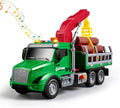 Kids Toys for 3 4 5 6 Year Old Boys,Farm Logging Truck Toy with Loading Crane and 6 Trunks, Lights&Sounds,Friction Powered Truck Kids Birthday Gifts for Boys Girls