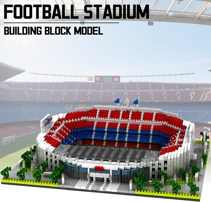 Soccer Stadium Micro Mini Building Blocks Sets Soccer Stadium Model Toys for Adults and Kids 3500+PCS