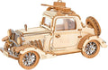 Rowood 3D Puzzles for Adults, Model Car Kits, DIY Wooden Toys Craft Gift on Birthday Christmas for Adult-Vintage Car