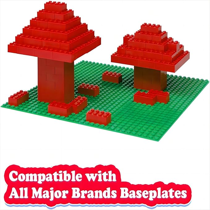 Classic Building Bricks 2x4, Compatible with Lego Parts and Pieces 3001, 110 Piece Bulk Building Block, Creative Building Block for Age 6+ Boys Girls and Bulk Enthusiast (Red)