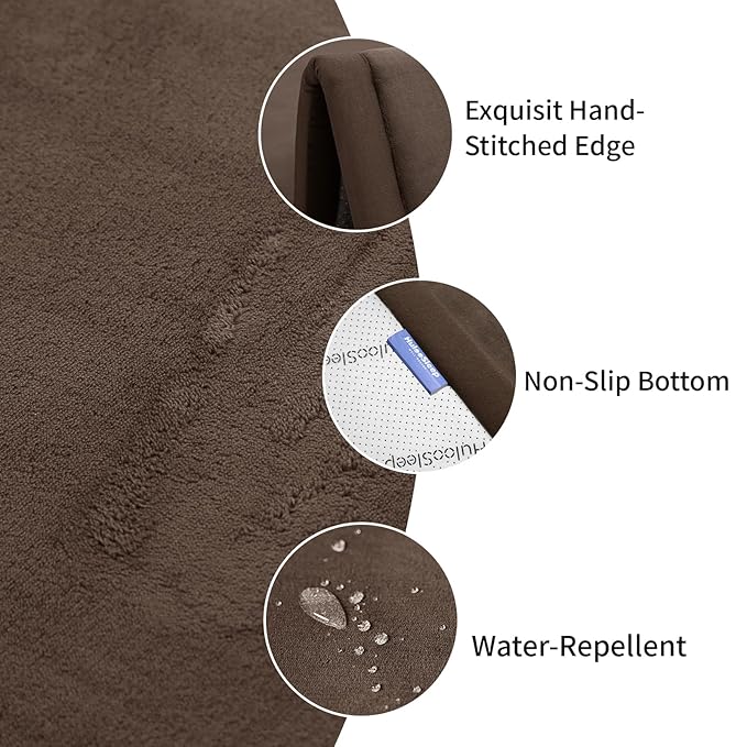 Baby Play Mat for Floor,1.3" Thick Memory foam Tummy Time Mat for Toddlers,Infants,kids,Water-Repellent Soft Nursery Rug ,71"×79" Extra Large Non Slip for Crawling&Yoga,Tatami Style for Living Room(Dark Brown)
