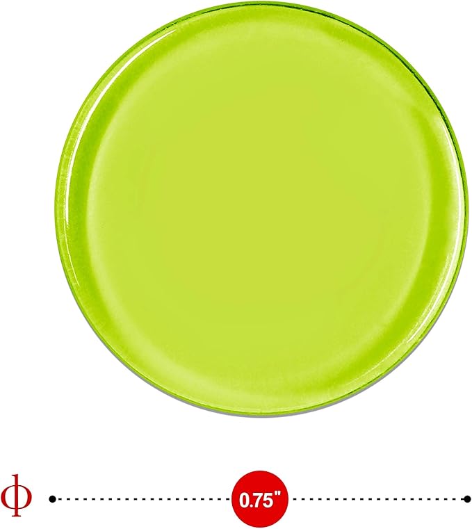 Hebayy 250 Transparent 8 Color Clear Bingo Counting Chip Plastic Markers (Each Measures 3/4 inch in Diameter)