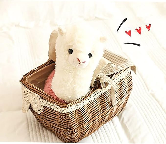 Llama Stuffed Animal Cute Llama Plush Alpaca Toy 9.8 inch for Girls Boys 2 Pieces(Alpaca)