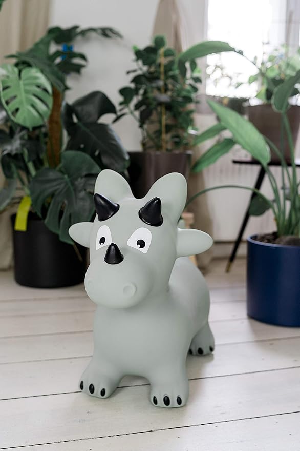 Kindsgut Bouncy Animal Hopper Dino for Children, Designed in Germany, Playful and Modern Colors, air Pump Included, Indoors and Outdoors