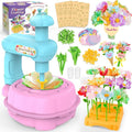 Wwzzey Fabric Flower Bouquets Toys - Arts and Crafts for Kids Ages 4-8 8-12, Kids Crafts DIY Kit with Blessing Cards, Birthday Christmas Gifts for 4 5 6 7 8+ Year Old Girls Boys
